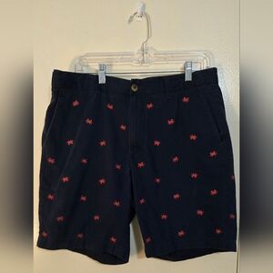 Club Room Dark Blue Shorts with Red Accents